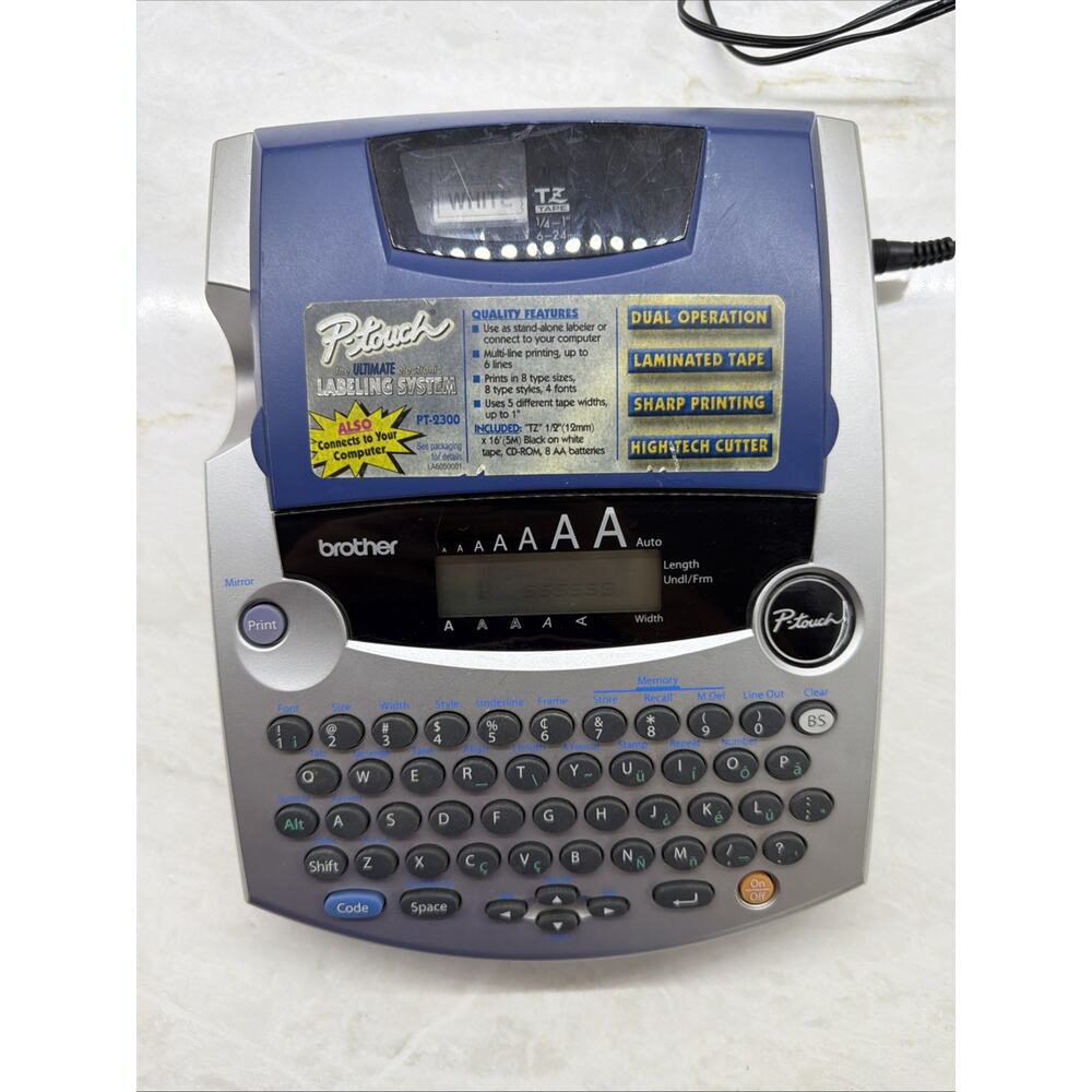Brother P-touch Model PT-2300/2310 Label Printer W/ AC ADAPTER TESTED WORKING